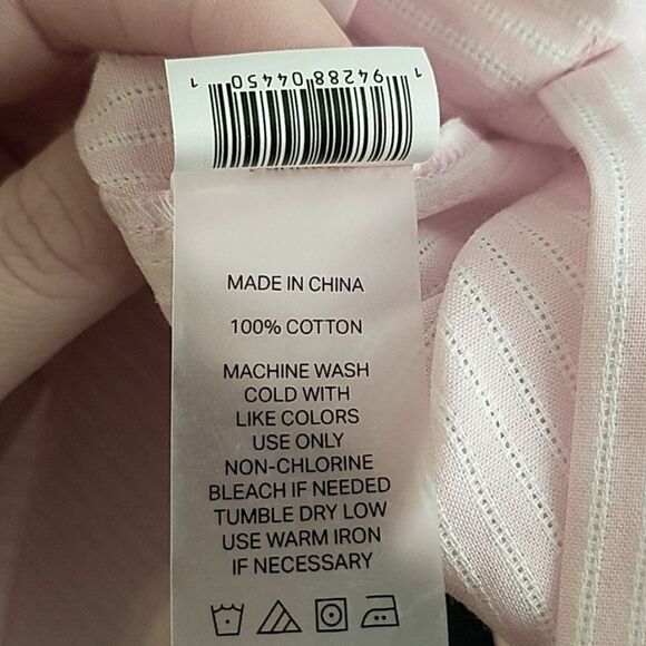 Court & Rowe Pale Pink Button Down With Crochet Lace Collar - Picture 6 of 6